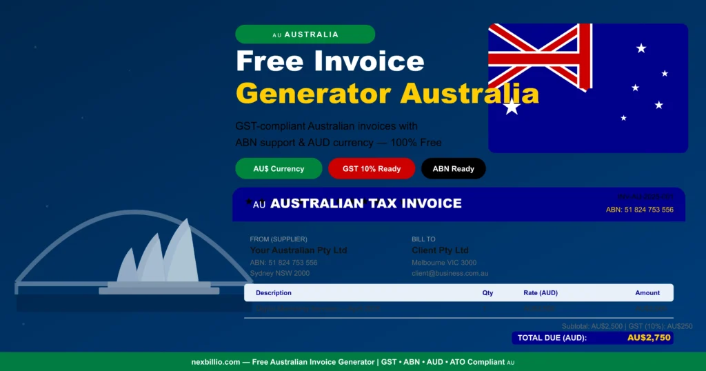 Best Online invoice generator for Australia 