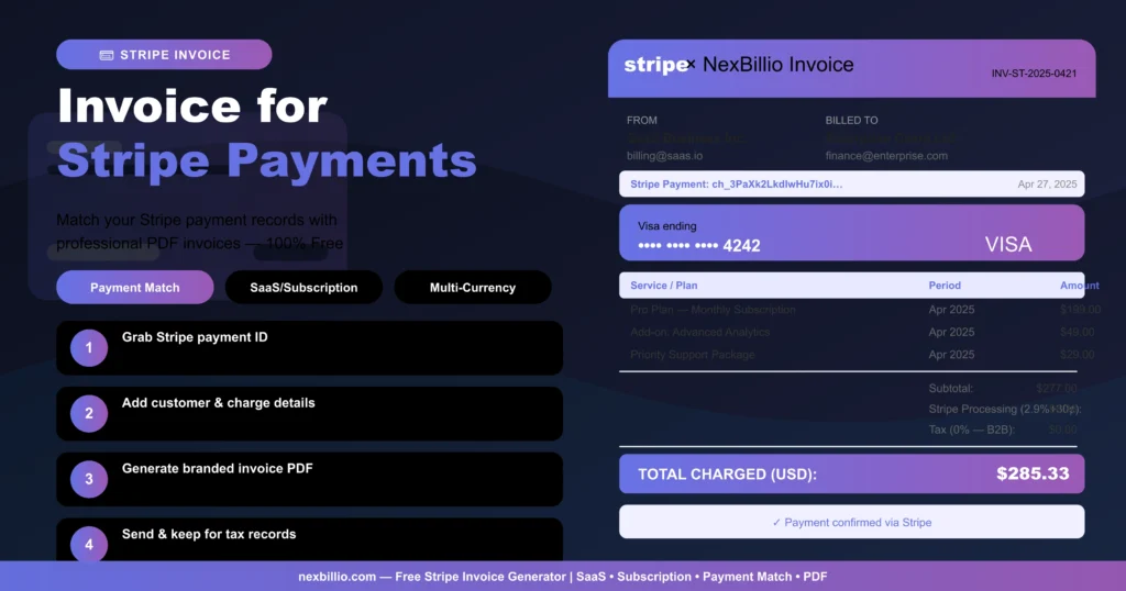 Free invoice generator for stripe