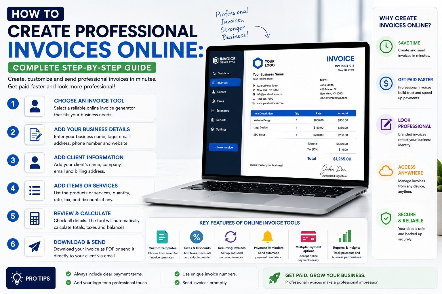 How to create free invoice online
