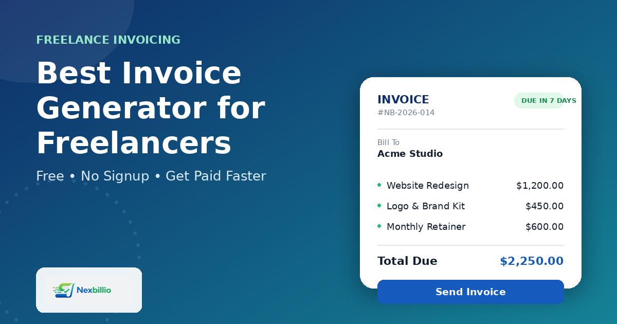 best invoice generator for freelancers